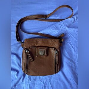 Brown Rosetti Mini Crossbody Purse